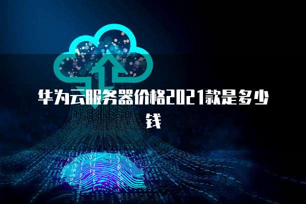 华为云服务器价格2021款是多少钱