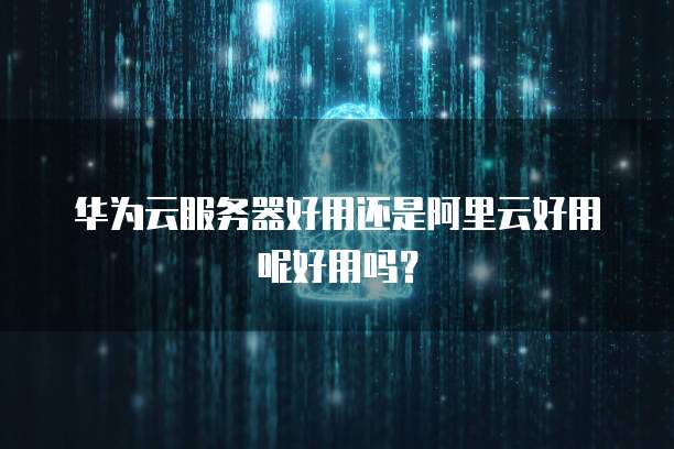 华为云服务器好用还是阿里云好用呢好用吗？