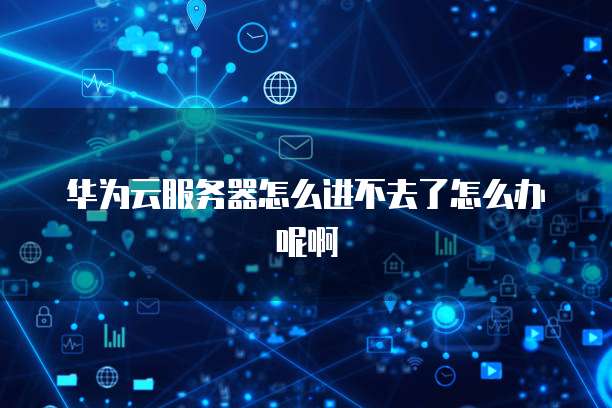华为云服务器怎么进不去了怎么办呢啊