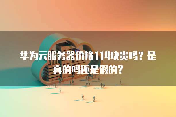 华为云服务器价格114块贵吗?是真的吗还是假的?