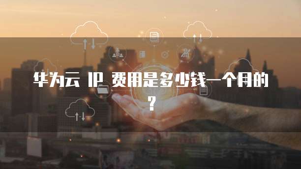 华为云 IP 费用是多少钱一个月的？