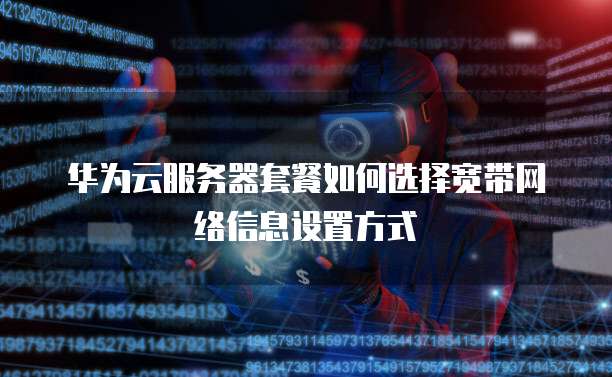 华为云服务器套餐如何选择宽带网络信息设置方式