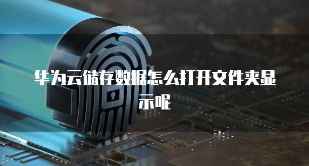 华为云储存数据怎么打开文件夹显示呢