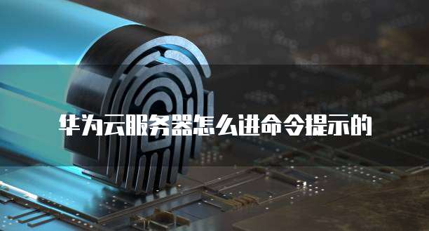 华为云服务器怎么进命令提示的
