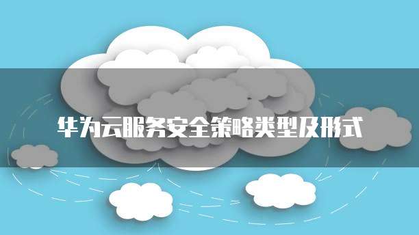 华为云服务安全策略类型及形式