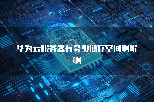 华为云服务器有多少储存空间啊呢啊