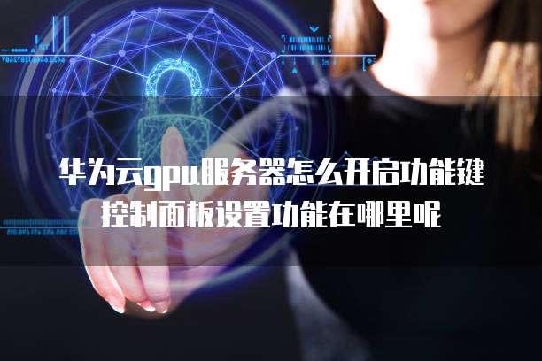 华为云gpu服务器怎么开启功能键控制面板设置功能在哪里呢