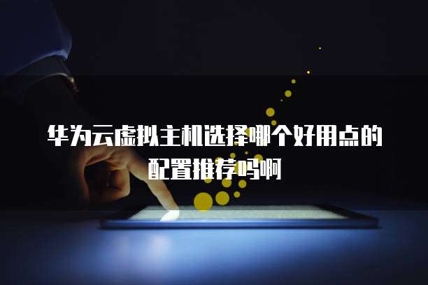 华为云虚拟主机选择哪个好用点的配置推荐吗啊