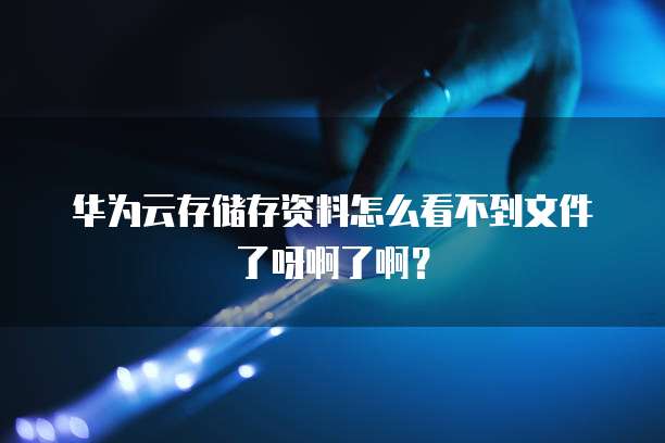 华为云存储存资料怎么看不到文件了呀啊了啊?