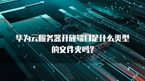 华为云服务器开放端口是什么类型的文件夹吗?