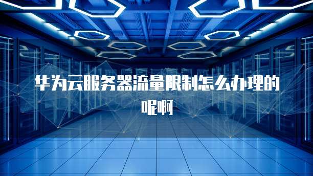华为云服务器流量限制怎么办理的呢啊