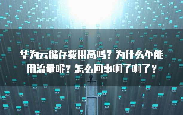华为云储存费用高吗?为什么不能用流量呢?怎么回事啊了啊了?