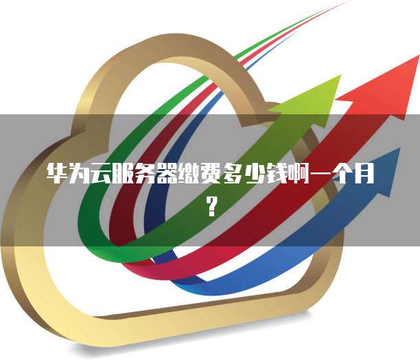 华为云服务器缴费多少钱啊一个月?