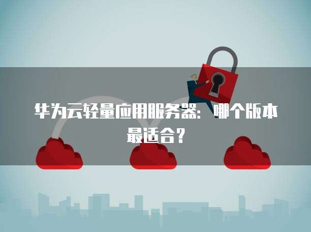 华为云轻量应用服务器:哪个版本最适合?