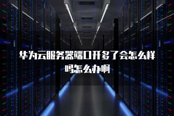 华为云服务器端口开多了会怎么样吗怎么办啊