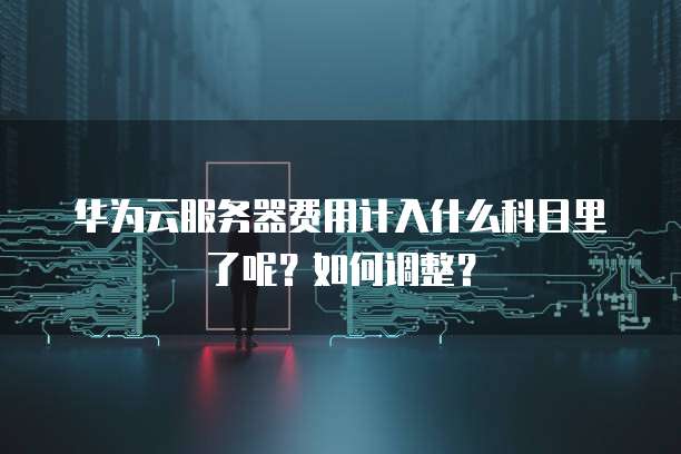 华为云服务器费用计入什么科目里了呢?如何调整?