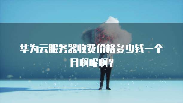 华为云服务器收费价格多少钱一个月啊呢啊?