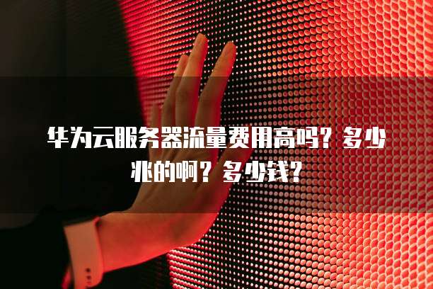 华为云服务器流量费用高吗?多少兆的啊?多少钱?
