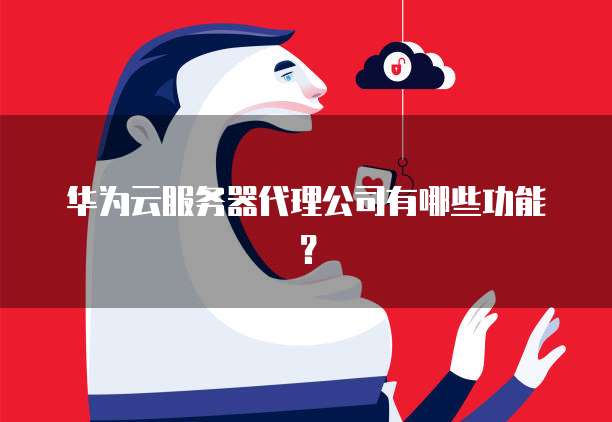 华为云服务器代理公司有哪些功能?