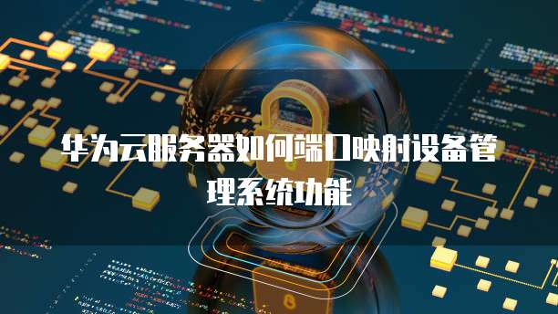 华为云服务器如何端口映射设备管理系统功能