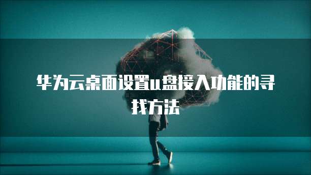 华为云桌面设置u盘接入功能的寻找方法