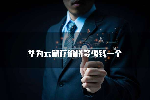 华为云储存价格多少钱一个
