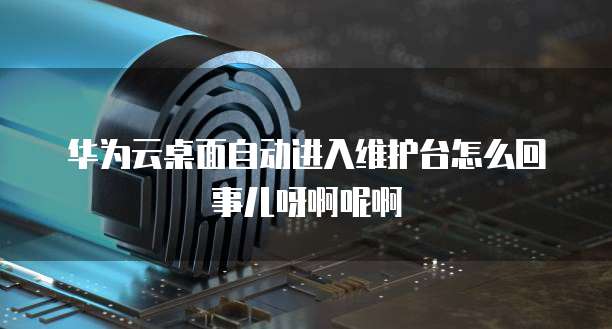华为云桌面自动进入维护台怎么回事儿呀啊呢啊