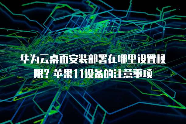 华为云桌面安装部署在哪里设置权限？苹果11设备的注意事项