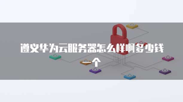 遵义华为云服务器怎么样啊多少钱一个