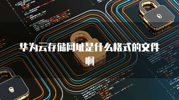 华为云存储网址是什么格式的文件啊