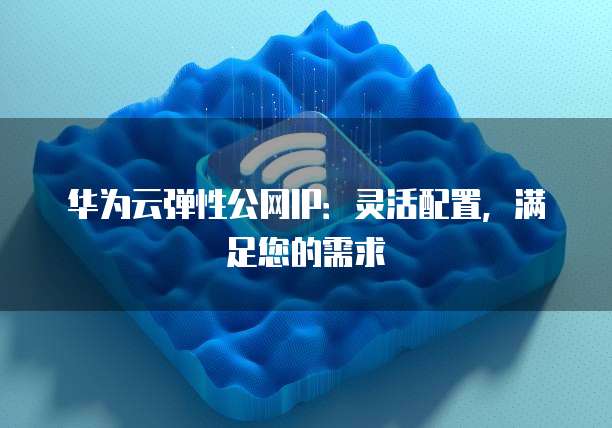 华为云弹性公网IP：灵活配置，满足您的需求