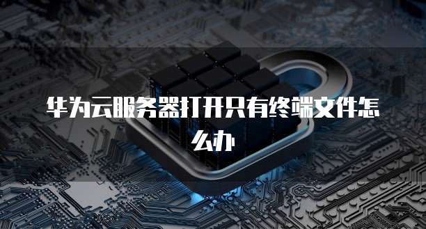 华为云服务器打开只有终端文件怎么办