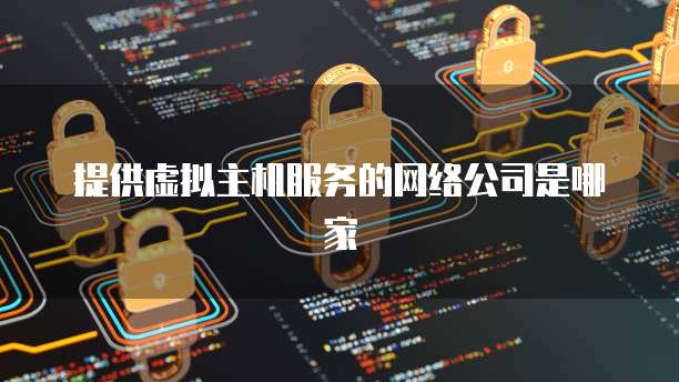 提供虚拟主机服务的网络公司是哪家