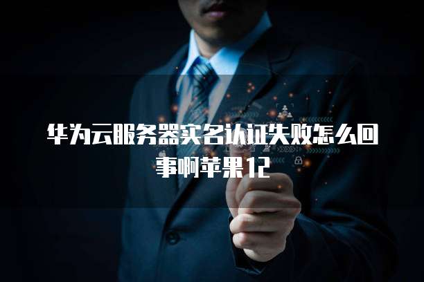 华为云服务器实名认证失败怎么回事啊苹果12