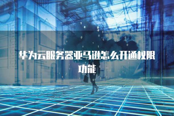 华为云服务器亚马逊怎么开通权限功能
