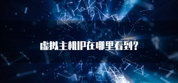 虚拟主机IP在哪里看到？