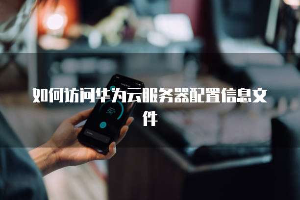如何访问华为云服务器配置信息文件