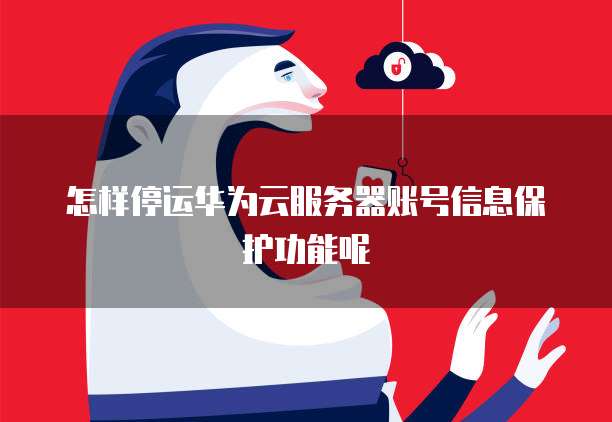 怎样停运华为云服务器账号信息保护功能呢
