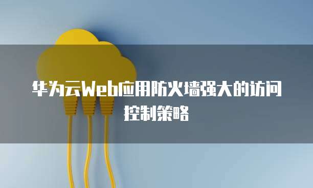 华为云Web应用防火墙强大的访问控制策略