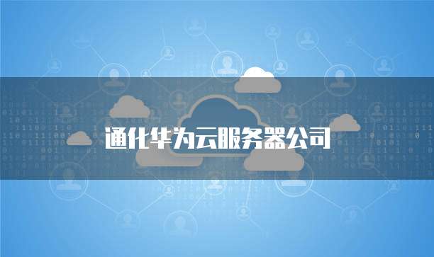 通化华为云服务器公司