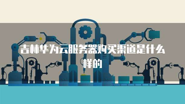 吉林华为云服务器购买渠道是什么样的