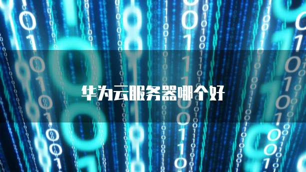 华为云服务器哪个好