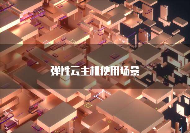 弹性云主机使用场景