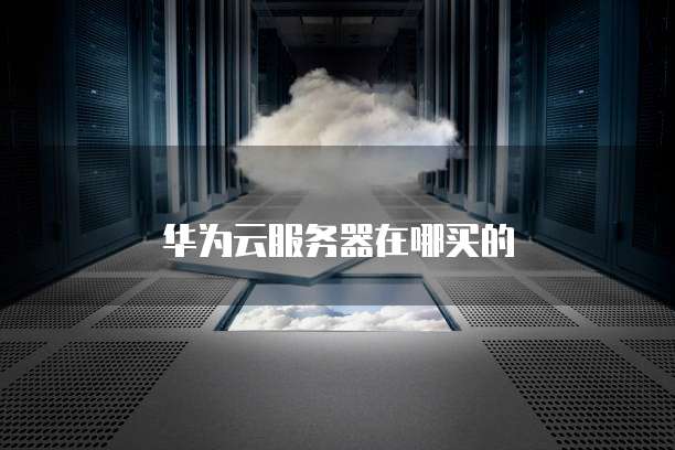 华为云服务器在哪买的