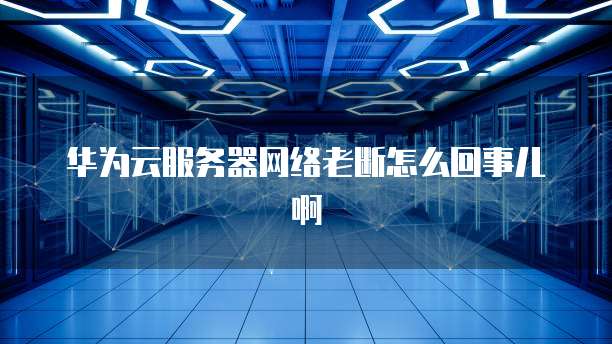 华为云服务器网络老断怎么回事儿啊