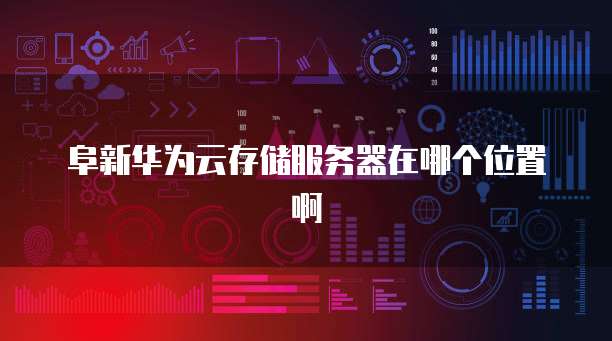 阜新华为云存储服务器在哪个位置啊