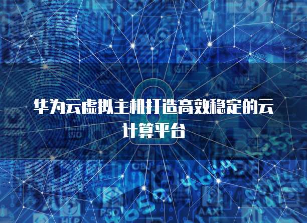 华为云虚拟主机打造高效稳定的云计算平台