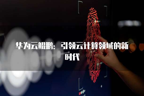 华为云鲲鹏：引领云计算领域的新时代