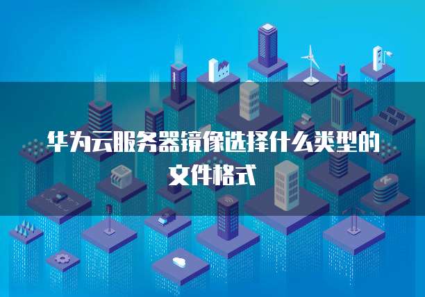 华为云服务器镜像选择什么类型的文件格式
