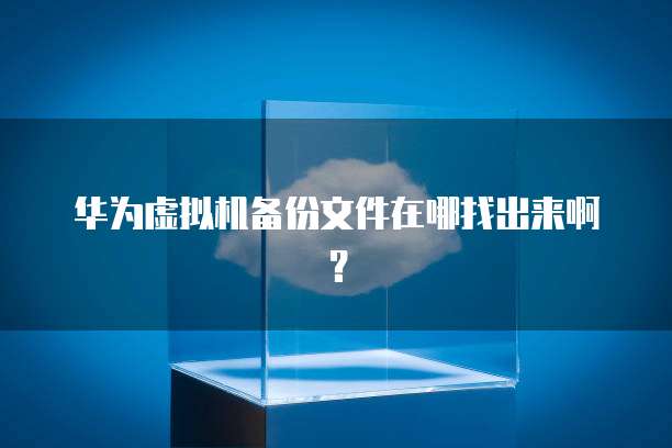 华为虚拟机备份文件在哪找出来啊？
